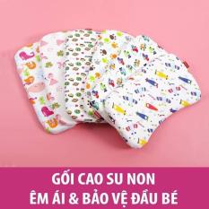 Gối cao su non chống bẹp đầu cho bé