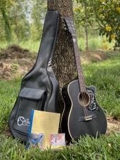 (Miễn Phí Ship) Đàn guitar acoustic DTY85 có lắp EQ gỗ thông nguyên tấm âm thanh vang độ bền cao – Bảo hành 2 năm