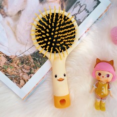 Lược tròn massage kèm gương trang điểm tiện lợi đem theo đi du lịch kiểu dáng dễ thương – Smart Baby