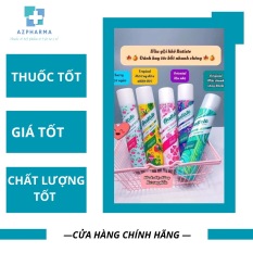 [Chính Hãng] Dầu Gội Khô Batiste Dry Shampoo 200ml Hết Ngứa, Hết Bết Dính Tóc Bồng Bềnh Tức Thì