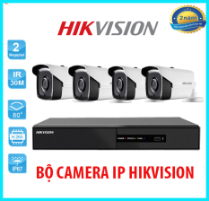 Bộ Camera 4 Mắt IP Hikvision 4 Kênh Full HD 1080P – Trọn Bộ Đầy Đủ Phụ Kiện Lắp Đặt . – Bộ Camera IP Hikvision