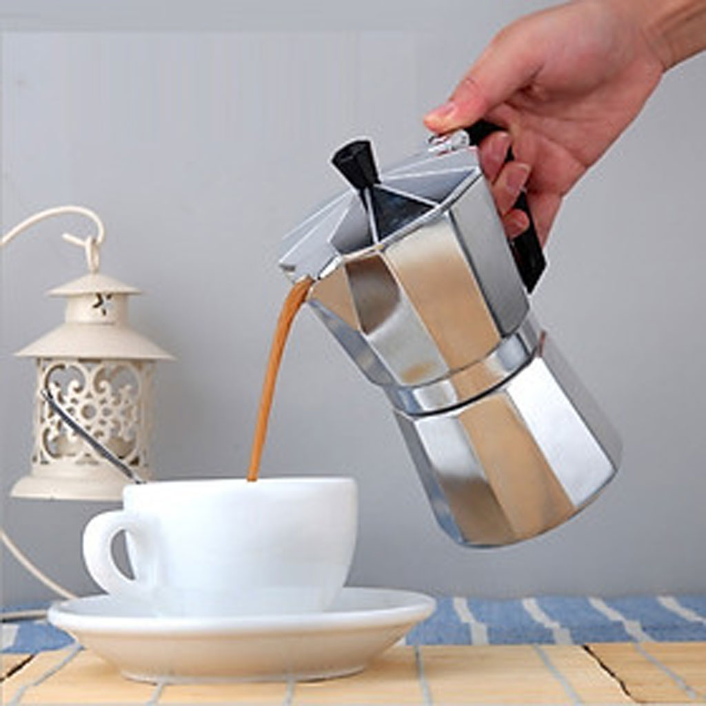 Bình pha cà phê Moka Pot 6 tách 300ml bằng Nhôm cao cấp GIÁ RẺ, máy pha cà phê (cafe),...