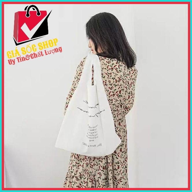 [HCM][GSS]Túi xách nam nữ vải canvas đi học đi làm mang phong cách Hàn Quốc
