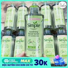 Nước hoa hồng Simple Kind To Skin Soothing Facial Toner 200ml
