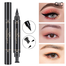 Bút dạ kẻ mắt 2 đầu QIC kẻ mắt chống thấm nước không lem không trôi kẻ mắt nước 2 đầu bút kẻ viền mắt nội địa Trung IW-EL033
