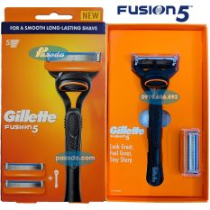 Dao cạo râu 5 lưỡi Gillette Fusion5 (1 tay cầm và 2 đầu cạo 5+1)