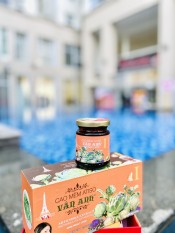 Cao ATISO Vân Anh nhãn cam – hộp 500g gồm 3 hủ thủy tinh sang trọng – thức uống mát gan giải độc hiệu quả