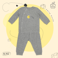 SL162 Bộ dài tay La Pomme cúc lệch – Chuột Emile