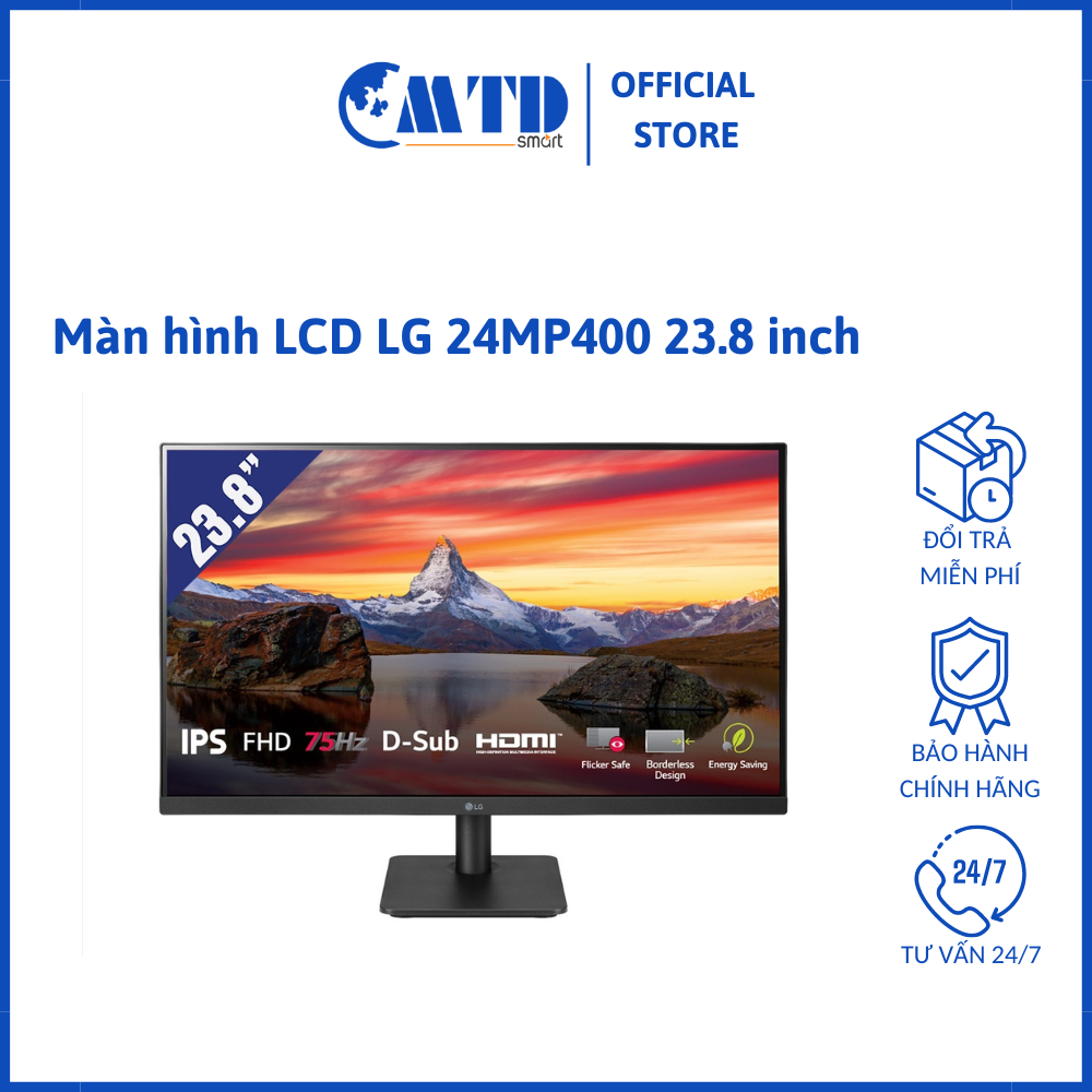Màn hình LCD LG 24MP400 23.8” (HDMI,VGA)