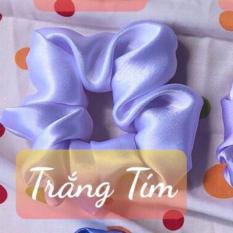 Cột tóc vải Scrunchies Satin bóng