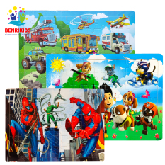 Đồ Chơi Gỗ Benrikids,Tranh Ghép Hình 60 Mảnh Cho Bé Trai Và Bé Gái Từ 3 Đến 5 Tuổi Rèn Luyện Tư Duy