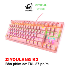 ZIYOU LANG K2 – Bàn Phím Cơ Gaming K2 pro 87 Phím – Blue Switch Mechanical – Led Rainbow Nhiều Chế Độ – Hãng phân phối chính thức