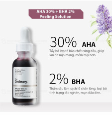 The Ordinary Aha 30% + Bha 2% Nguyên Chất 30ml, Mặt Nạ Tẩy Tế Bào Chết 10 Phút Serum Dưỡng Da Xóa Sẹo Mụn Làm Trắng Da Chăm Sóc Da Peeling Solution