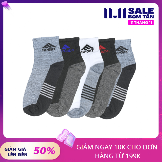 Sét 10 đôi tất,vớ nam cao cổ hàng đẹp chất liệu cotton dày dặn,mềm mại,co giãn ,thấm hút mồ hôi tốt tạo sự thỏa mái khi sử dụng với thiết kế cổ cao,chun mềm mại VT-81 Việt Tiến