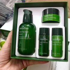 SET DƯỠNG DA TRÀ XANH 4 món INNISFREE GREEN TEA SEED SERUM SPECIAL SET NEW 2019