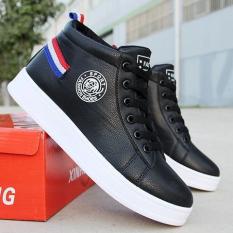 Giày nam cổ cao Fashion Sportt trắng gót 3 vạch cực chất sành diệu – MinhNhat