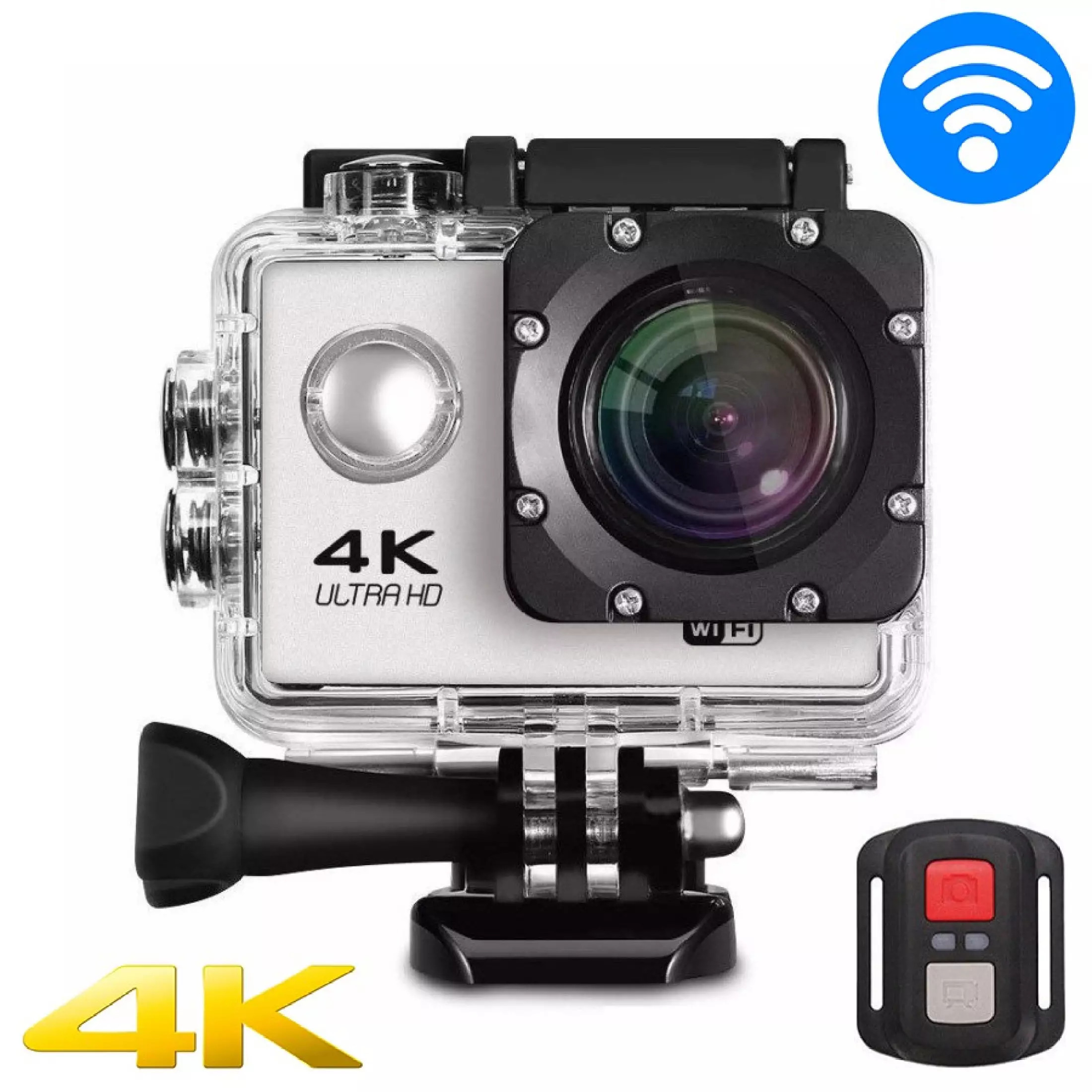 Camera Hành Trình Chống Rung 4k Ultra WIFI- Dùng Thẻ 32G- Sắc nét, Chống nước- Chống Rung- Màn hình :...