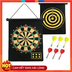 Bảng Phi Tiêu Nam Châm 2 Mặt 15 Inch Tặng Kèm Bộ 6 Phi Tiêu An Toàn