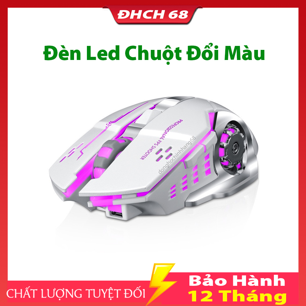 Chuột Gaming Không Dây T28 Chuột Máy Tính Dành Cho Game Thủ Chống Ồn Có Đèn LED Chơi Game Cực...