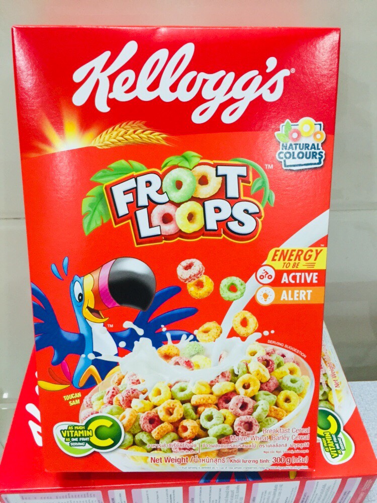 [HCM]ngũ cốc ăn sáng Kelloggs Froot Loops 285g