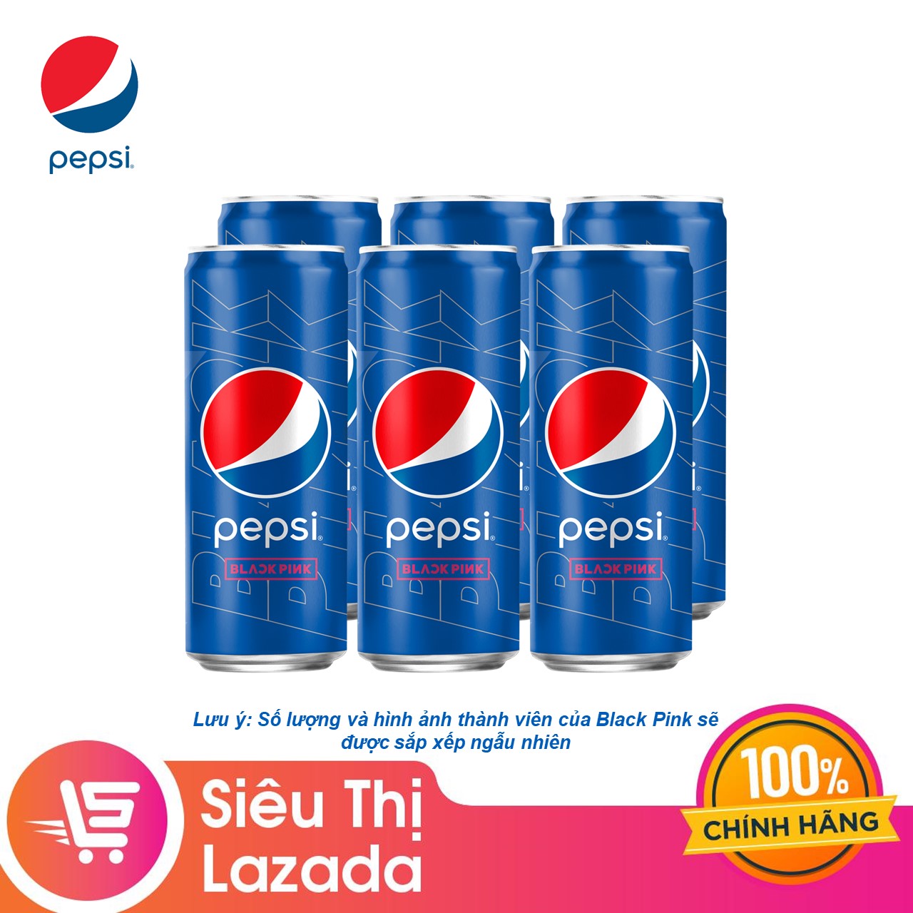 Bán Lốc 6 Lon Nước Giải Khát Pepsi x Black Pink Phiên Bản Giới Hạn ...