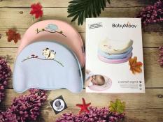 Gối cao su non Babymoov chống méo đầu, bẹp đầu ở trẻ. Gối cao su non đa năng cao cấp ngăn ngừa, cải thiện tình trạng bẹp đầu, méo đầu, nghẹo cổ, còm lưng cho em bé, trẻ sơ sinh