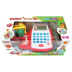 Fahasa – Bộ Đồ Chơi Máy Tính Tiền Màu Đỏ DUKA – 6100A