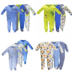 Set 3 Áo Liền Quần Có Tất Baby Gear Đẹp Cho Bé Trai (Các Mẫu Giống Hình)
