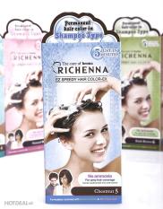 Bộ 3 hộp thuốc nhuộm tóc bạc dạng gội RICHENNA Hàn Quốc 3 màu