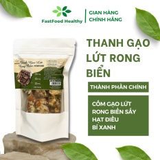Thanh gạo lứt rong biển FENFOOD ròn rụm thơm ngon tốt cho sức khỏe, hỗ trợ giảm cân hiệu quả túi zip hữu cơ 50g, 100g