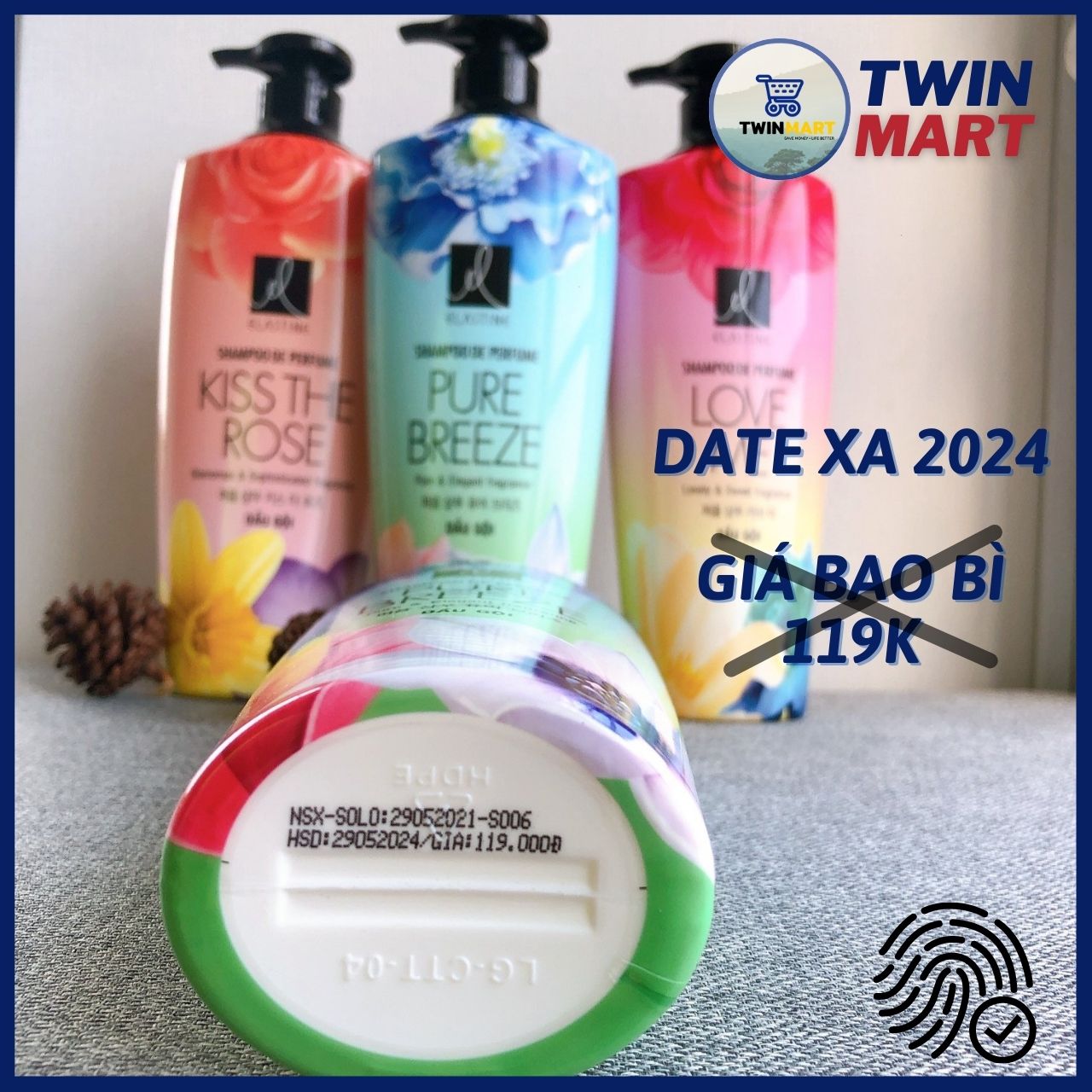 [1000ml - 600ml] DATE XA 2024 TPHCM Kem Xả Elastine hương nước hoa Hàn Quốc - Pure Breeze - Love...