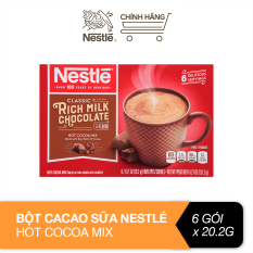 Bột cacao sữa Nestlé Hot Cocoa Mix hộp giấy 6×20,2g