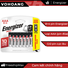 Pin đũa AAA Energizer Alkaline chống chảy E92 – 8 pin tặng kèm 4 pin free