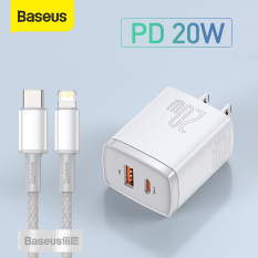 Baseus PD 20W USB Charger Dual USB Port Fast Charging Portable Type C Phone Charger For iPhone 12 Pro Max 11 Mini Charger