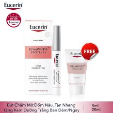 MUA TINH CHẤT GIẢM THÂM EUCERIN ULTRA WHITE TẶNG KEM DƯỠNG TRẮNG DA BAN ĐÊM EUCERIN 20ML