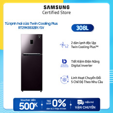 [Miễn phí giao + lắp][Voucher Upto 1triệu][Trả góp 0%] Tủ lạnh Samsung hai cửa Twin Cooling Plus 300L (RT29K5532BY) | 2 dàn lạnh độc lập Twin Cooling | 5 chế độ theo yêu cầu | Làm lạnh nhanh | Vận hành bền bỉ , ổn định | Hàng chính hãng