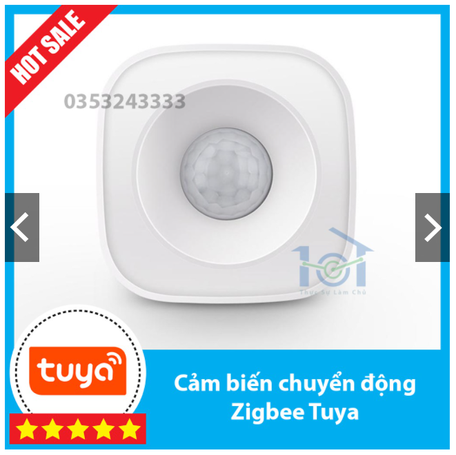 Cảm biến chuyển động Zigbee hệ Tuya/SmartLife