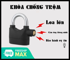 Ổ khóa báo động chống trộm CT02 thông minh – Chống chìa khóa vạn năng, cắt trộm, hú báo động khi có tác động chạm vào khóa