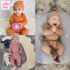 Bộ Dài Tay Cho Bé Kèm Mũ | Cotton Bozip | Mặc Thu | 4-14kg | Có Video