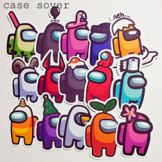 Set 15 Sticker thiết kế chủ đề Among Us siêu hot – Case Sover
