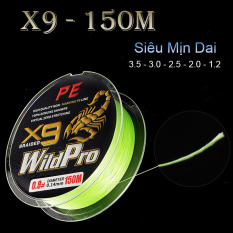 Dây dù câu cá PE Lure X9 WildPro dài 150m – dây dù Câu Cá Nhật Bản – Dây dù Câu Cá Siêu Bền, dây câu