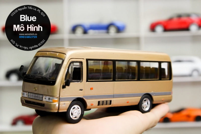 Blue mô hình | Mô hình xe khách Toyota Coaster Bus