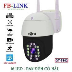 [HCM]Camera IP Wifi Ngoài trời FB-Link GT-5102 Full HD (App Yoosee – Ban đêm có màu) + Adapter
