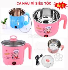 Ca nấu mì kiêm nồi lẩu mini 18cm loại to kèm khay luộc trứng, nồi lẩu mini 2 trong 1, bảo hành 1 đổi 1 bởi BenHome