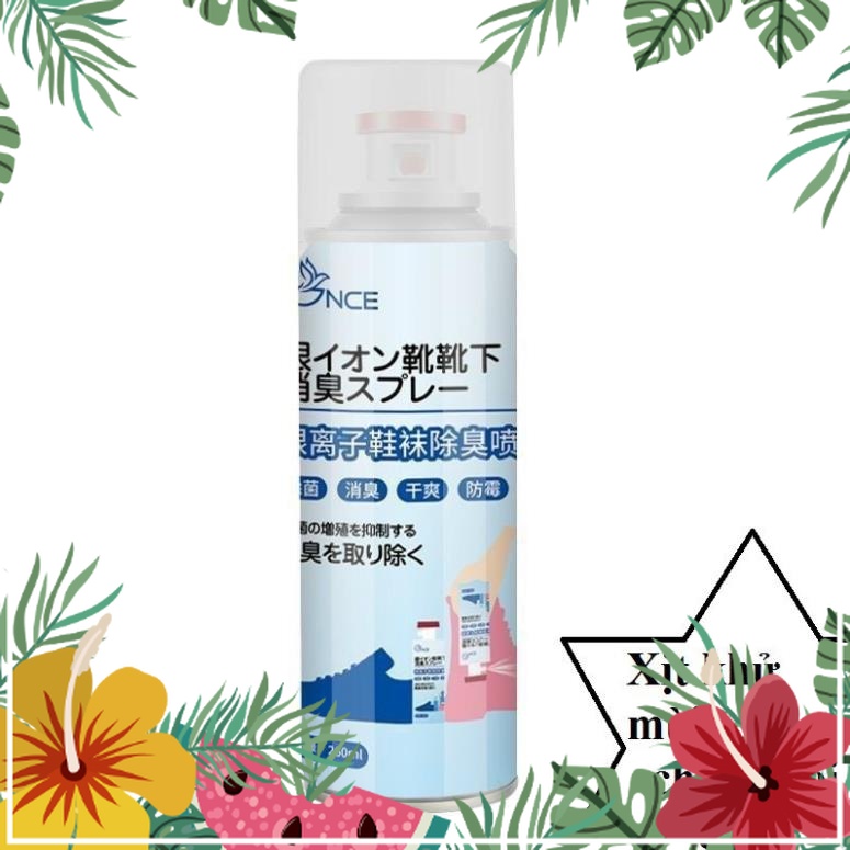 Chai Xịt Hôi Chân Nhật Bình Sịt Hôi Chân Khử Mùi Giày Công Nghệ Nano Bạc Mùi Dịu Nhẹ 260ml...