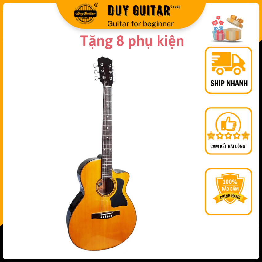 Đàn guitar acoustic giá rẻ Duy Guitar Store DT70 dòng đàn ghi ta chất lượng cho âm thanh vang sáng...