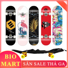 VÁN TRƯỢT THỂ THAO GỖ PHONG ÉP 8 LỚP MẶT NHÁM CÓ ĐÈN LED – Ván Trượt Thể Thao Cao Cấp – BIO33
