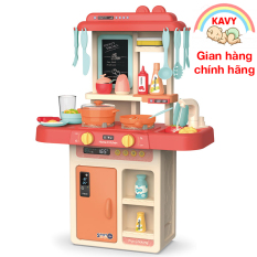 Bộ đồ chơi nấu ăn KAVY cho bé có nhạc và đèn cao 63cm với 36 chi tiết, nhựa nguyên sinh an toàn