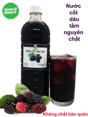 Nước cốt dâu tằm sạch (siro dâu tằm) nhà làm 1L- Nguyên liệu từ Đà Lạt