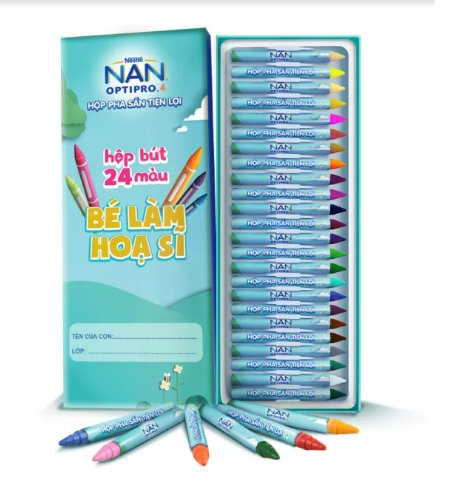 [Qùa tặng không bán] Bộ bút chì màu 24 NAN RTD